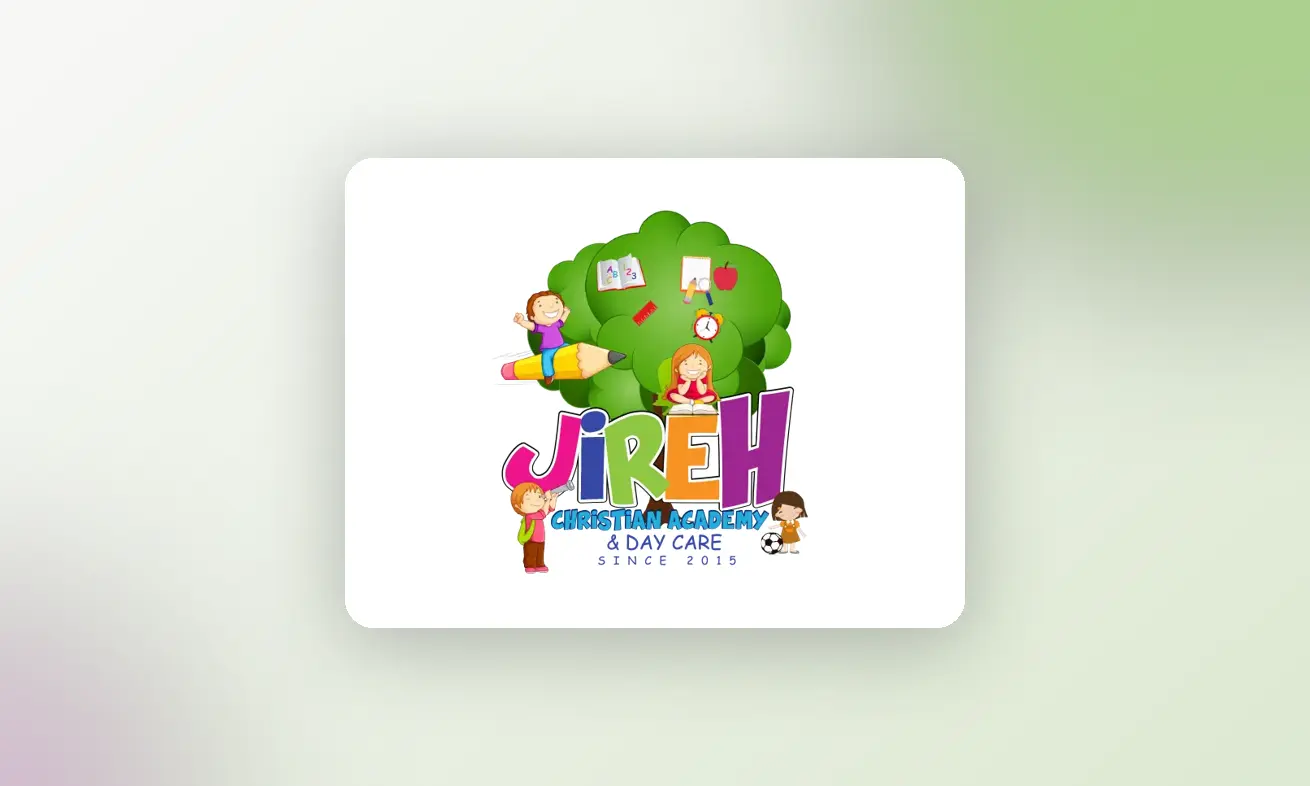 Jireh Christian Academy and Day Care logo on a green-accented cover graphic